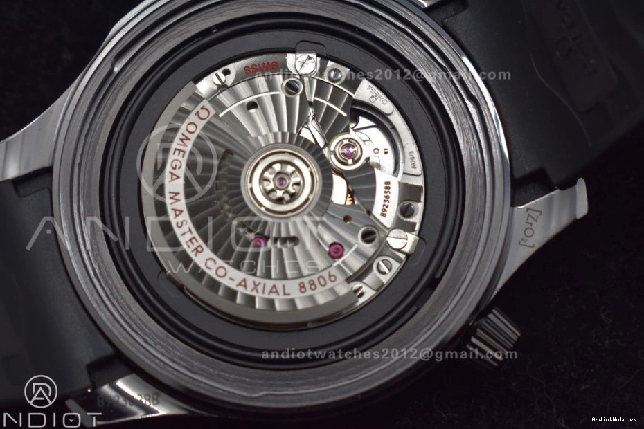 Black Best Seamaster 300m Black 1:1 1066 Edition Durable on 43.5mm Dial Rubber A Ceramic Black VSF Strap 0518